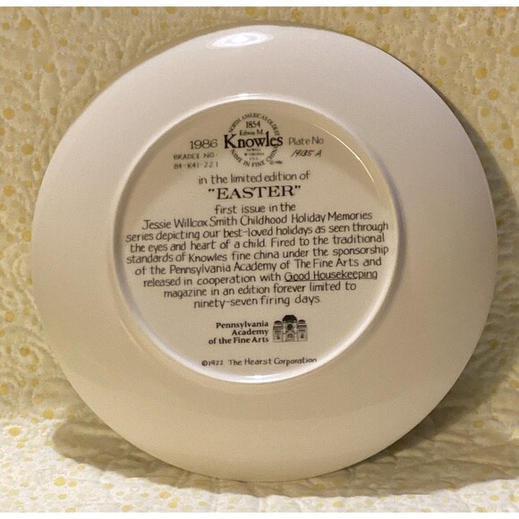 Easter First Edition Jessie Wilcox Smith Childhood Memories Collectors Plate - Picture 6 of 11